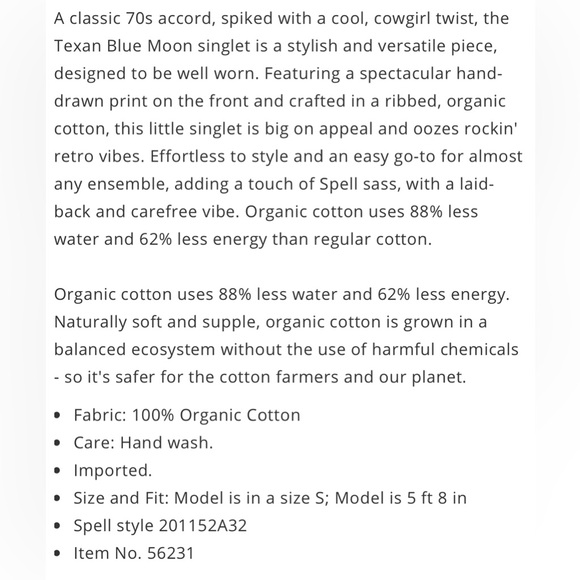 UFT/S Spell ⁺₊⋆ ☾⋆⁺₊ Blue Moon Ribbed Singlet Tank in Coral - Picture 9 of 12